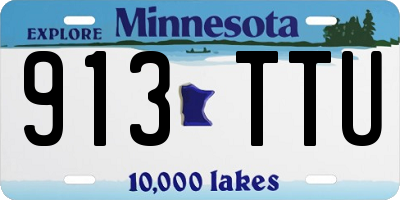 MN license plate 913TTU