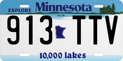 MN license plate 913TTV