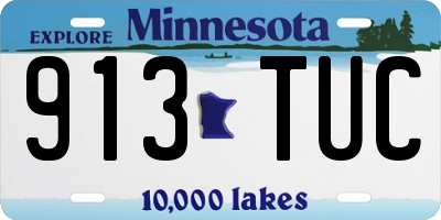 MN license plate 913TUC