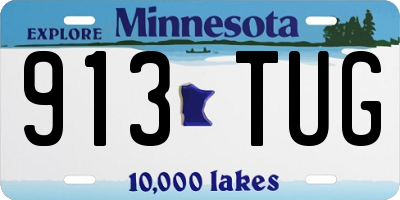 MN license plate 913TUG