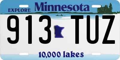 MN license plate 913TUZ