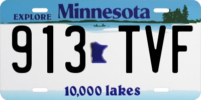 MN license plate 913TVF