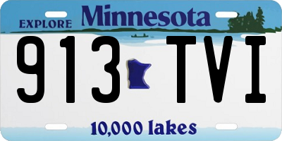 MN license plate 913TVI