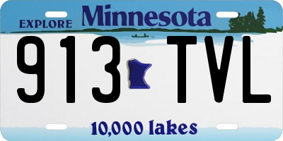 MN license plate 913TVL