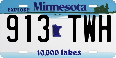 MN license plate 913TWH