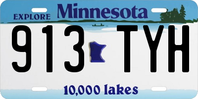 MN license plate 913TYH
