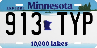 MN license plate 913TYP