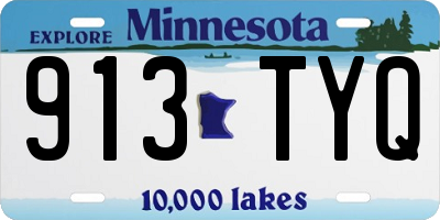 MN license plate 913TYQ