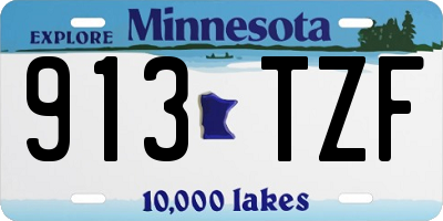 MN license plate 913TZF