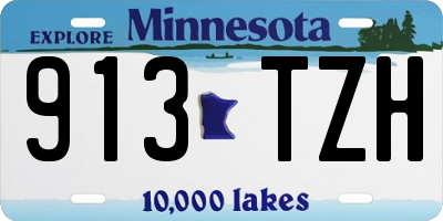 MN license plate 913TZH