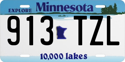 MN license plate 913TZL