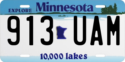 MN license plate 913UAM