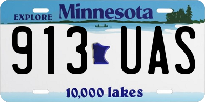 MN license plate 913UAS