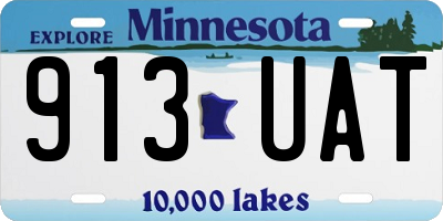 MN license plate 913UAT