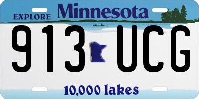 MN license plate 913UCG