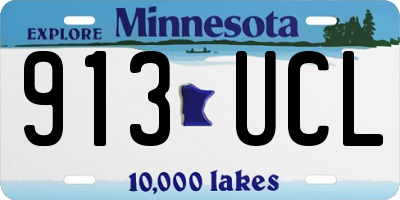 MN license plate 913UCL