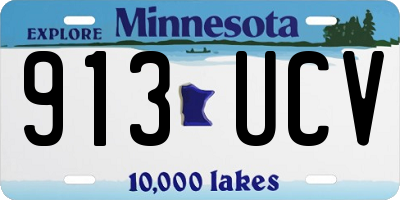 MN license plate 913UCV