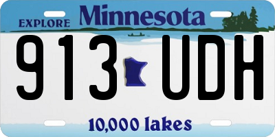 MN license plate 913UDH