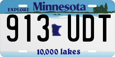 MN license plate 913UDT