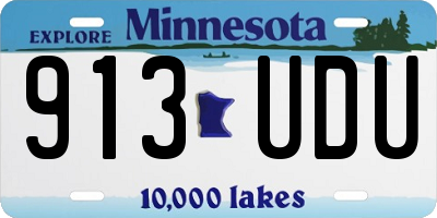 MN license plate 913UDU