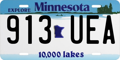 MN license plate 913UEA