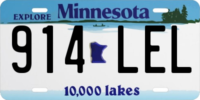 MN license plate 914LEL