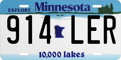 MN license plate 914LER