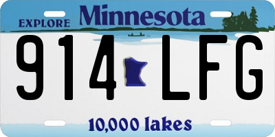 MN license plate 914LFG