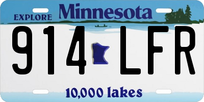 MN license plate 914LFR
