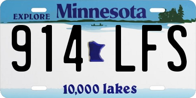 MN license plate 914LFS