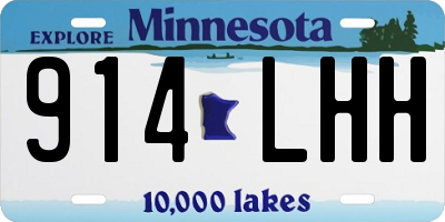 MN license plate 914LHH