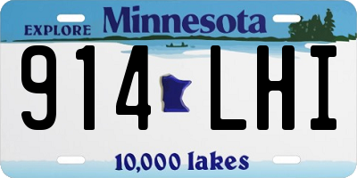 MN license plate 914LHI