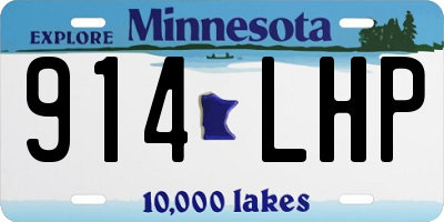 MN license plate 914LHP