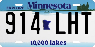 MN license plate 914LHT