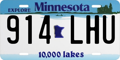 MN license plate 914LHU