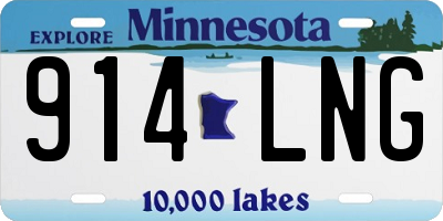 MN license plate 914LNG