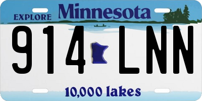 MN license plate 914LNN