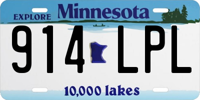 MN license plate 914LPL