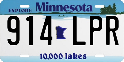 MN license plate 914LPR