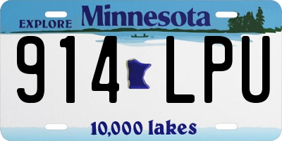 MN license plate 914LPU