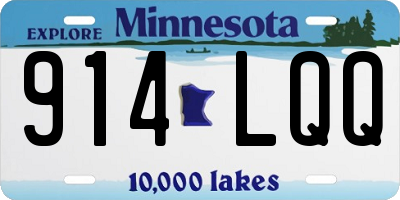 MN license plate 914LQQ
