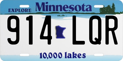 MN license plate 914LQR