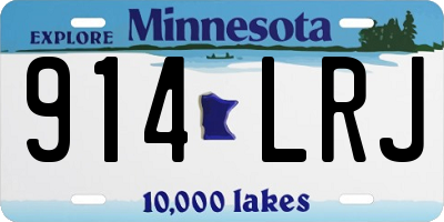 MN license plate 914LRJ