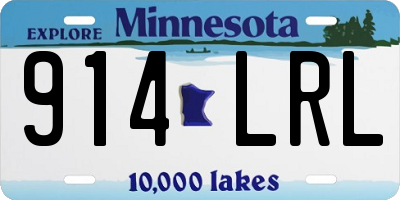 MN license plate 914LRL