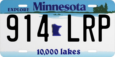 MN license plate 914LRP