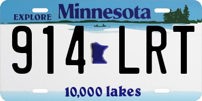 MN license plate 914LRT