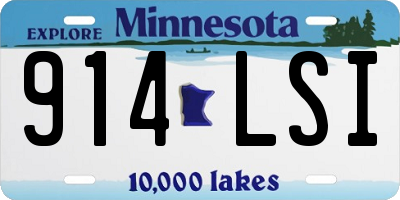 MN license plate 914LSI