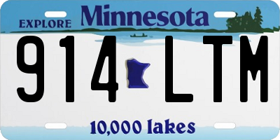 MN license plate 914LTM