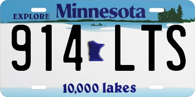 MN license plate 914LTS