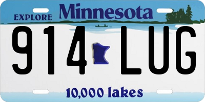 MN license plate 914LUG